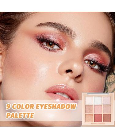 Eye Makeup Palette Eyeshadow Palette 9 Colors Eye Palette Eyeshadow Palette Comes With 2 Eyeshadow Brushes For Beginners Waterproof Fine Powder Makeup Palette - Buy Online on GoSupps.com