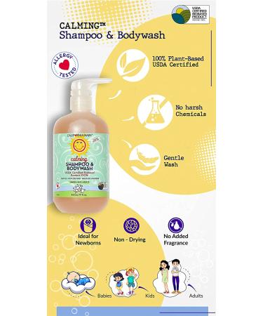 California Baby Calming Shampoo and Body Wash - Hypoallergenic Baby Soap for Dry Sensitive Skin - USDA Certified - 19 fl. oz - Buy Online on GoSupps.com