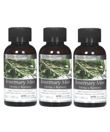 Hosley's Set of 3 55 ml Rosemary Mint Fragrance Warming Oils. Ideal Gift for Weddings Spa Meditation Settings. P1