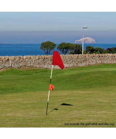 KONDAY Golf Flag Practice Green Flags - Solid Nylon & Checkered Training Flags for Indoor/Outdoor Putting Green - Portable Golf Target Flags - Buy Online on GoSupps.com