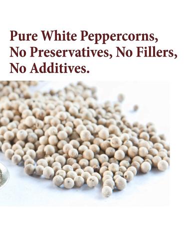 The Spice Way White Peppercorns - 4 oz: Premium Quality Spice for Culinary Perfection - Buy Online on GoSupps.com