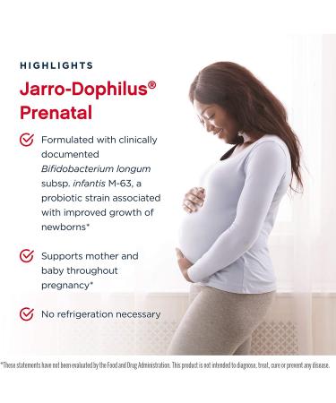 Jarrow Formulas Jarro-Dophilus Prenatal Probiotic - 6 Billion CFU, 30 Veggie Caps - Buy Online on GoSupps.com