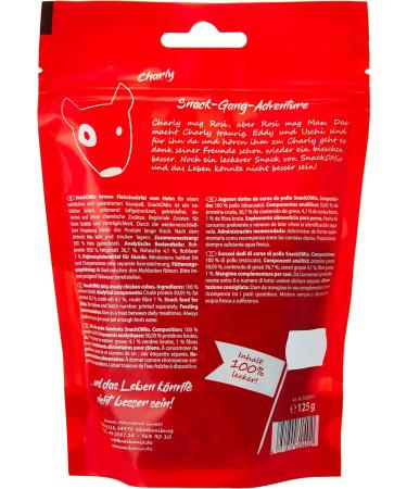 Buy Snackomio Premium Dog Snacks - Juicy Grain-Free Chicken Meat Cubes 125g - Healthy Treats for Dogs - Buy Online on GoSupps.com