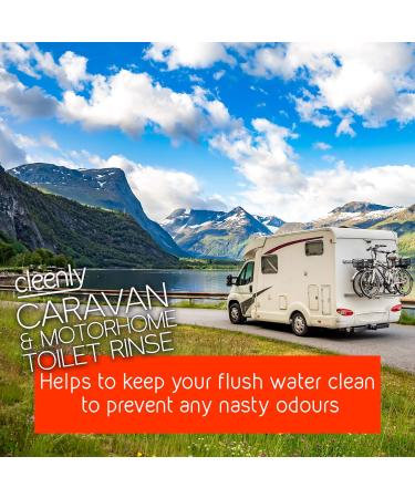 Cleenly Blue 2L and Pink 2L Toilet Chemical Rinse Solution Fluid Cleaner for Caravan and Motorhomes - Eco-Friendly Formaldehyde Free - Upto 20 Treatments - Buy Online on GoSupps.com