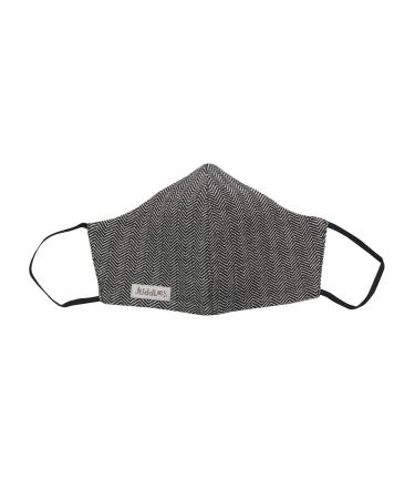 Juddlies - Organic Cotton Reuseable Face Mask - Adult Pack (2pk) - Cottage Black