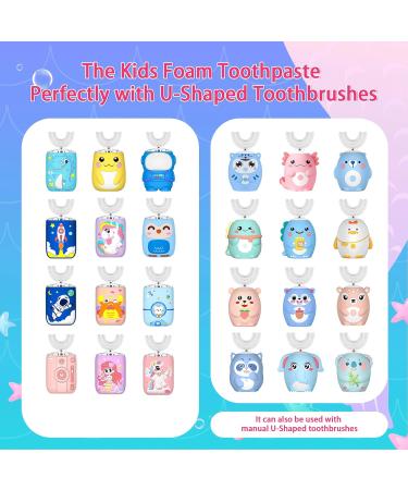 Kids Foam Fluoride Free Toothpaste with Strawberry and Watermelon Mint Flavor - Buy Online on GoSupps.com