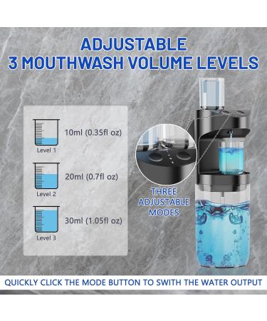 Buy Mundwater Donor Automatic 550ml Mouthwash Dispenser - Waterproof Self-Cleaning Drip-Proof Bathroom Accessory in Black | International Shipping Available - Buy Online on GoSupps.com