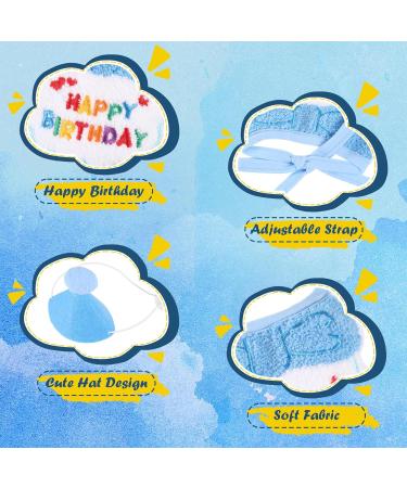 EUOOVM Cute Birthday Bandana Set for Dogs & Cats | Pet Birthday Decorations for Boys & Girls | Kitten Birthday Hat - Buy Online on GoSupps.com