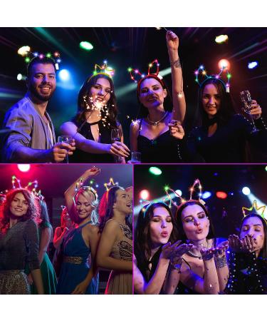 Janinka 64 Pcs LED Cat Ears Bunny Horn Crown Headband - Glow in The Dark Party Hair Accessories for Women & Girls - Buy Online on GoSupps.com