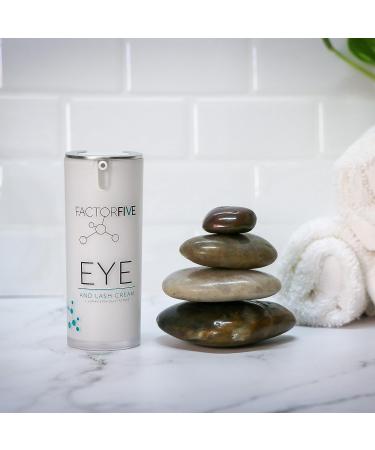 FACTORFIVE Eye & Lash Cream: Human Stem Cell Growth Factors for Anti-Wrinkle & Collagen Boost - 0.5 fl oz/15ml - Buy Online on GoSupps.com