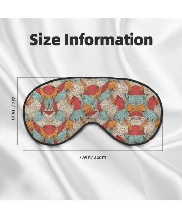 SSIMOO Leaves Print Eye Mask - Ultra-Soft Light-Blocking Sleep Mask for Ultimate Comfort & Restful Sleep - International Shipping Available - Buy Online on GoSupps.com