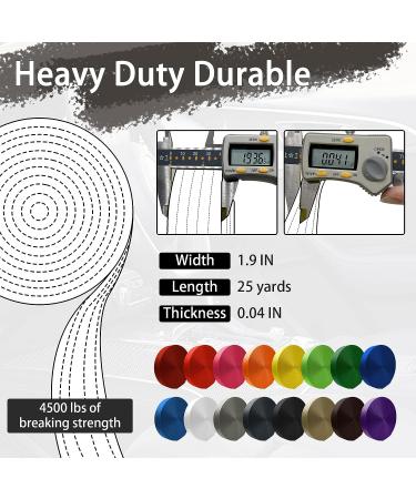 WEBSUKA Polyester Webbing Strap 1.5 inches 55 Yards - Black | Heavy Duty Flat Webbing Roll for Climbing, Crafting, and Repairing - Buy Online on GoSupps.com