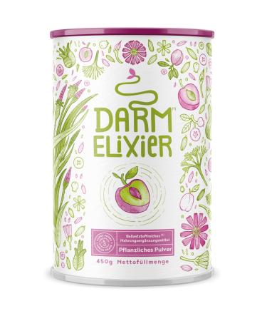 Darm -elixir - symbiotics with fiber to support intestinal health 750 billion KB Alphabiom bacterial strains psyllium husks inulin licorice root without sweetener & aromas - 450g powder - Buy Online on GoSupps.com