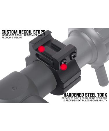 Monstrum Precision 1 Inch 1.00 Picatinny Scope Rings - High-Quality Mounting Solution - Buy Online on GoSupps.com