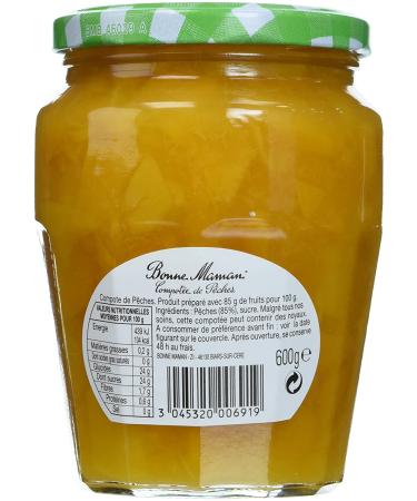 Bonne Maman Peach Compote 600g - Delicious Fruit Preserve - Buy Online on GoSupps.com