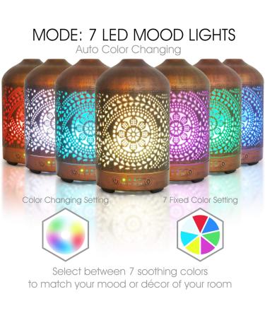 Buy Earnest Living Aroma Diffuser | Essential Oils & Humidifier for Bedroom - 7 Light Modes Timer Function 100ml Electric Diffuser - International Shipping Available - Buy Online on GoSupps.com