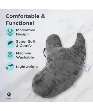Zomaple Shoulder Surgery Pillow for Pain Relief | Soft Rotator Cuff Pillow for Comfort and Support | Healing Charcoal Grey - Buy Online on GoSupps.com