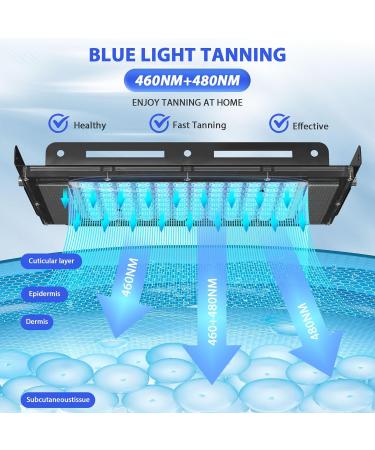 JITESY Tanning Lamp Solarium for Home 50 W Sun Lamp Tanning Lamp for Face and Body 2 Modes Constant + Pulsating 5 Brightness Levels Face Tanning Daylight for Home - Buy Online on GoSupps.com