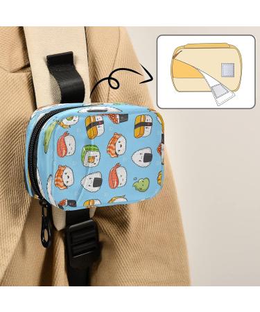 Xigua Kawaii Sushi Pill Case - Portable Medicine Organizer Travel-Friendly Zippered Pill Box for Easy Storage & Organization - Buy Online on GoSupps.com