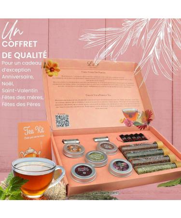 L&G - Tea Infusion Kit for Preparation and Tasting - Honeybush Rooibos Green Sancha Mate - Infuser Included - DIY Tea Gif - Buy Online on GoSupps.com