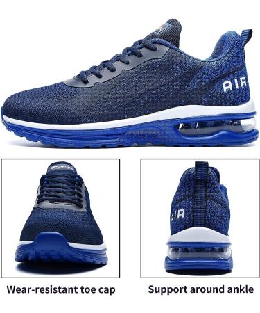 Autper Mens Air Athletic Running Tennis Shoes Lightweight - Navy (Size: 9.5) | Sport Gym Sneakers - Buy Online on GoSupps.com