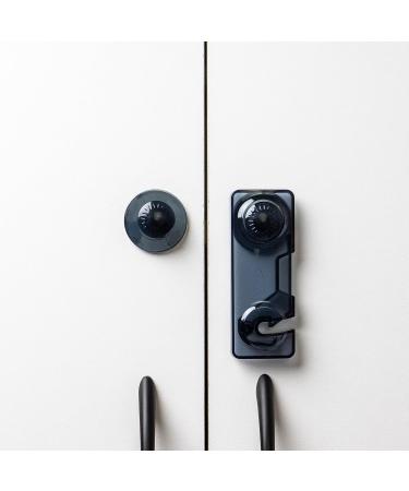 Universal Child Lock Safety Kit - 6 Transparent Black Door Locks for Cabinets & Drawers | Secure Baby Protection with Special Adhesive - Buy Online on GoSupps.com