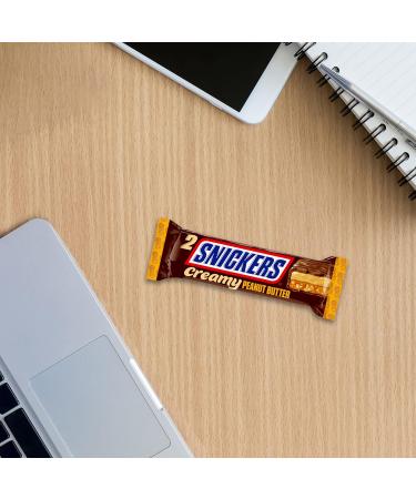 Buy Snickers Creamy Peanut Butter Bars - Milk Chocolate Filled with Caramel & Peanuts - 4 Pack (4 x 36.5g) - International Shipping Available - Buy Online on GoSupps.com