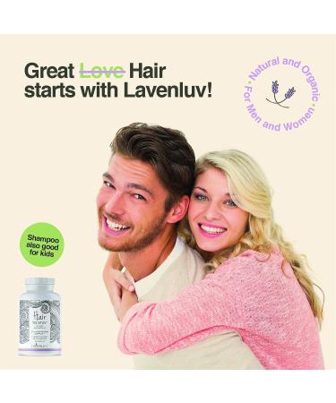 Lavenluv Hair to Stay Shampoo for Hair Growth | Prevents Hair Loss, Boosts Volume | Vitamin B5, Keratin, Dead Sea Minerals, Tea Tree, Hemp & Essential Oils | Men and Women (8oz) - Buy Online on GoSupps.com