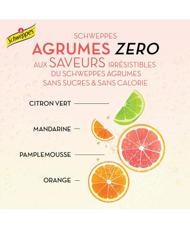 Schweppes Citrus Zero Sugar and Calorie Free 1L - Buy Online on GoSupps.com