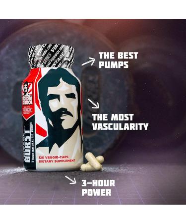 Old School Vintage Burst Nitric Oxide Booster | Enhanced Blood Flow, Vascularity, & Pump | 120 Capsules - Buy Online on GoSupps.com
