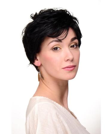 WIG ME UP Cool Short Black Ladies Wig WH9283-1B - Trendy Wild Style for Fashionable Looks - Buy Online on GoSupps.com