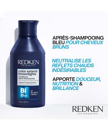 Redken Color Extend Brownlights Conditioner - 300 ml | Rinse for Natural & Colored Brown Hair No Red/Orange Tinge - International Shipping Available - Buy Online on GoSupps.com