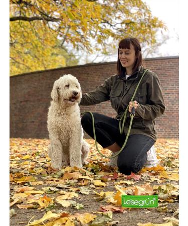 Leitengr n Dog Leash Derby - 2m Adjustable Nylon Leash for Medium to Large Dogs | Nature Olive Green - Buy Online on GoSupps.com