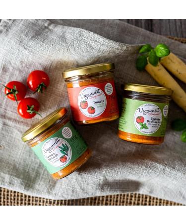 Vegannett Organic Cashew & Peanut Spread (Tomato) 6x135g - Hearty Vegan Craftsmanship with Regional Vegetables & Exotic Spices | No Additives - Buy Online on GoSupps.com