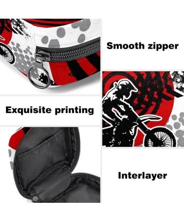 Women's Motocross Pattern Napkin Storage Bag - Portable Menstruation Cup & Bandage Organizer for First Period - Buy Online on GoSupps.com