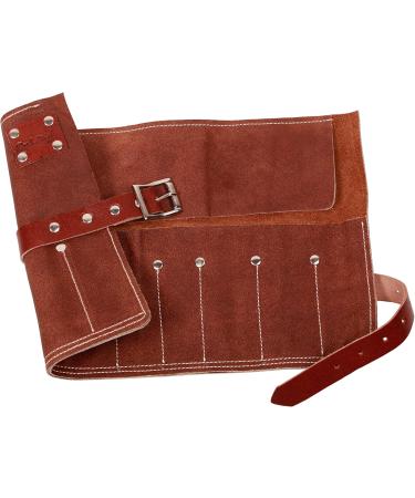Dark Stag Professional Barber Leather Tool Storage Roll - For Hair Styling Scissors Razors Combs Brushes and More - Buy Online on GoSupps.com