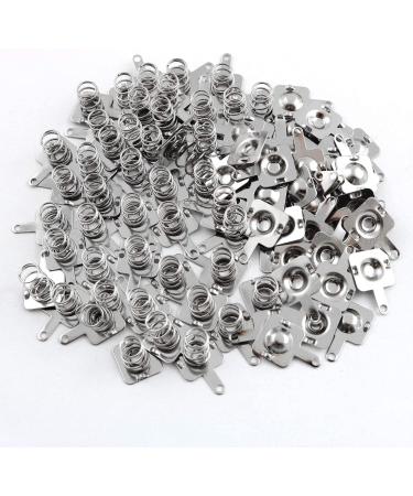 50pcs AAA Battery Positive-Negative Conversion Contact Spring Nickeling Plate 10x9mm