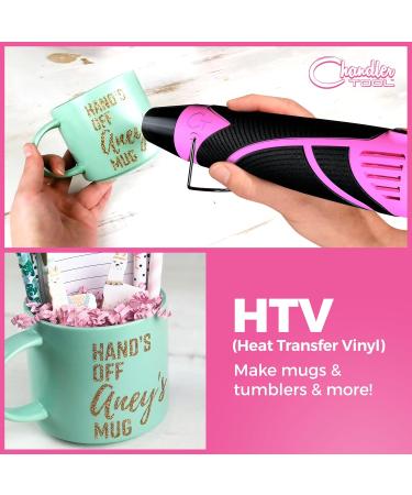 Chandler Tool Heat Gun for Crafting Mini Dual Temp Hot Air Gun Tool for Epoxy Resin Shrink Wrapping Repair & DIY - Pink/Black - Buy Online on GoSupps.com