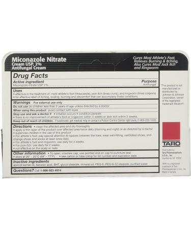 Miconazole Nitrate 2% Antifungal Cream - 1 oz | Fast-Acting Relief - Buy Online on GoSupps.com