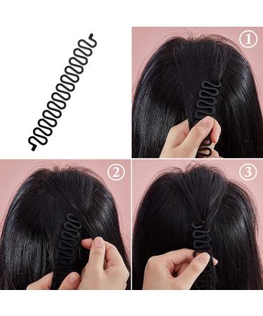 14 Pc Hair Braiding Tool Kit for Girls & Women - Ponytail Twist, French & Fishbone Braid Styling Accessories with Mini Rubber Bands - DIY Hairstyle Favors - Buy Online on GoSupps.com
