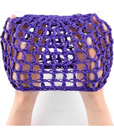 AUEAR Mesh Crochet Hair Net Thick Short Hair Net Snoods Cover Women Hairnet for Sleeping Multicolor One size - Buy Online on GoSupps.com