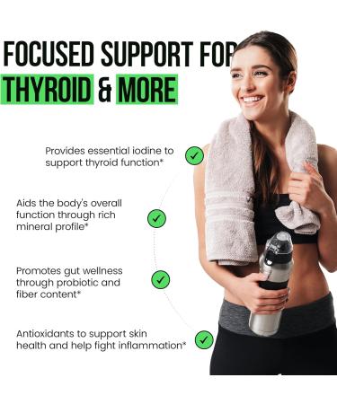 VitaRaw Lions Mane Mushroom + Irish Sea Moss - Brain Booster Memory & Energy + Immune Support Joint & Thyroid and Gut Health - Buy Online on GoSupps.com