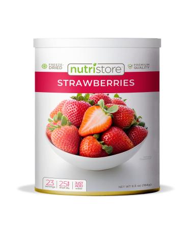 Nutristore Freeze Dried Strawberries | Healthy Snack | Emergency Survival Bulk Food Storage Supply | Amazing Taste & Quality | #10 Canned Fruit | 25 Year Shelf Life 1-Pack