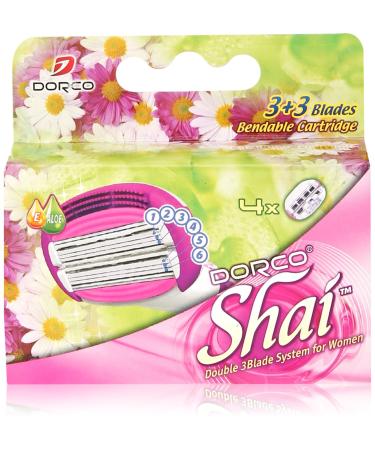 Soft Touch 6 Blade Razor System for Women Cartridges (Dorco Shai)(LSXA1040)