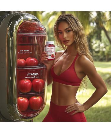 Apple Cider Vinegar Gummies for Gut Health - 60 Count - Vegan Gelatin-Free & Non-GMO with Vitamin B12 B6 Beet Root & Pomegranate - Natural Energy & Detox Supplement - Buy Online on GoSupps.com