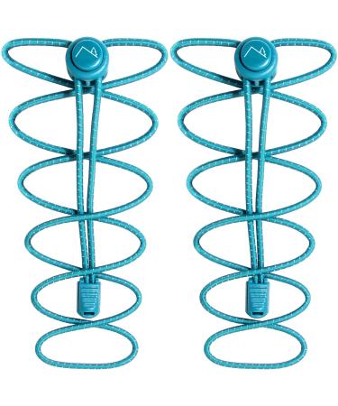 CampTeck shoelaces with quick release Elastic shoelaces with quick lacing system Turquoise