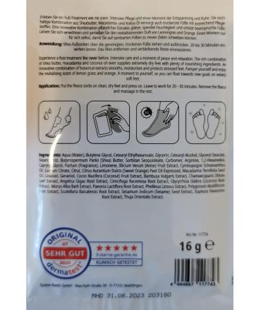 Revitalize Your Feet with Our Nourishing Orange & Lemongrass Foot Fleece Mask - Perfect for Extremely Dry Skin | International Shipping Available - Buy Online on GoSupps.com