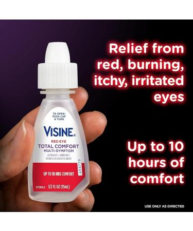 Visine Red Eye Total Comfort Multi-Symptom & Dry Eye Relief Lubricant Eye Drops, 2 Items - Buy Online on GoSupps.com