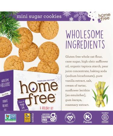 Homefree Gluten Free Mini Cookies - Trusted Holiday Sugar Treats 5 Ounce - Buy Online on GoSupps.com