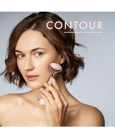 Fancii Rose Quartz Facial Roller Massager | Anti-Aging Jade Skincare Tool | 100% Brazilian Quartz for Face Eyes & Body - Buy Online on GoSupps.com